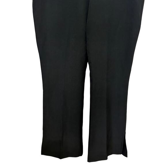 Open Edit Straight Leg Pants High Rise Fit Side Slit Comfortable Black W 2X NWOT - Picture 7 of 9